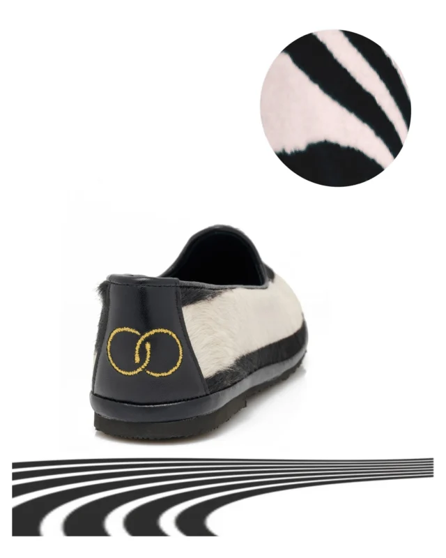 DOGE RANIA KROUPI

The stylised traditional Veneto’s comfy shoes  in a typical RANIA KROUPI ‘s black and white animal ‘s pony skin and leather lining and  insole.
On top of the luxury pony skin, the gold stitched  on leather, “ Ouroboros snake” emblem of the Brand takes off an everyday’s shoe.
Craftsmanship and design in details

HRAKLEITOU 16 Kolonaki
#athens 
#daretobeunique  #daretoberemembered 

#raniakroupishoes  #greekdesigner  #doge #blackandwhite  #zebra #ponyskin